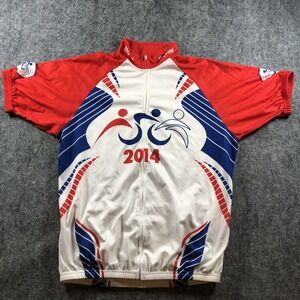 Hy-Vee Triathlon Shirt Mens XL‎ 2014 Cycling Swim Bike Run Des Moines Event Tee